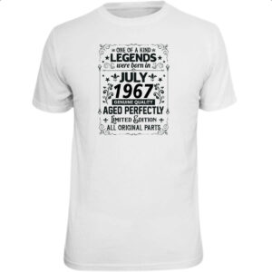 Camiseta Unissex Legends Were Born JUL-1967