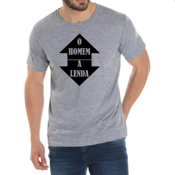 Camiseta Cinza O homem a lenda - Imagem 2