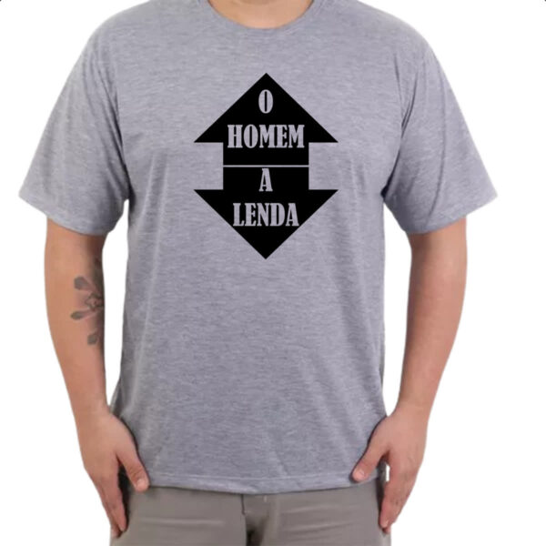 Camiseta Cinza O homem a lenda - Imagem 3