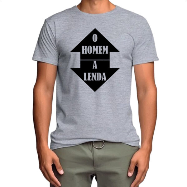 Camiseta Cinza O homem a lenda - Imagem 4