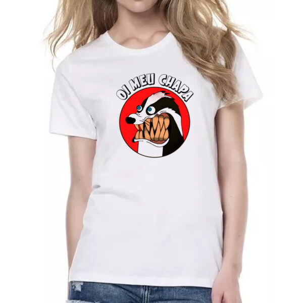 Camiseta Baby Look Oi meu chapa - Imagem 2