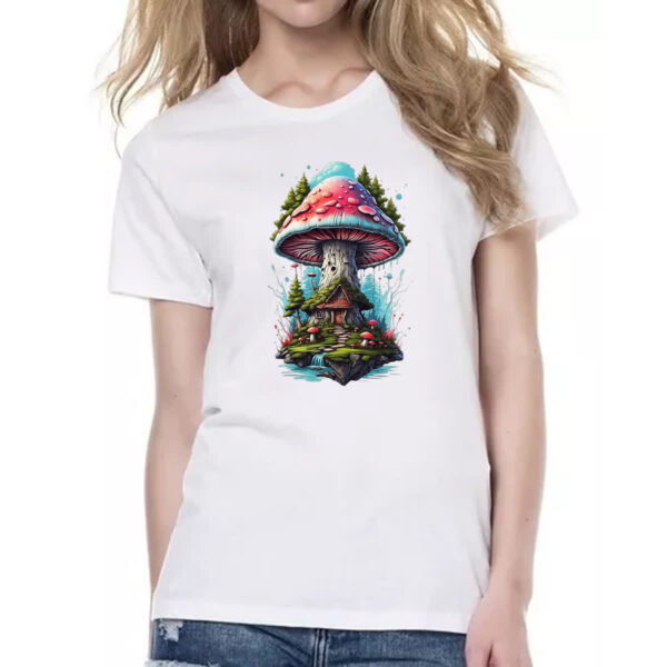 Camiseta Baby Look Cogumelo casa dos duendes - Imagem 2
