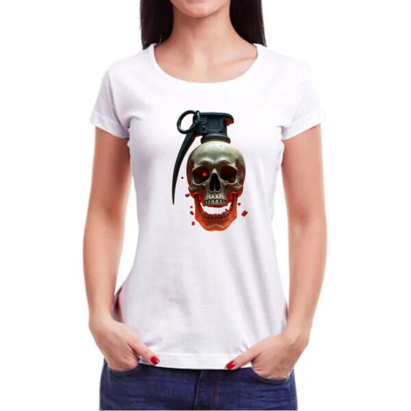 Camiseta Baby Look Granada caveira - Imagem 3