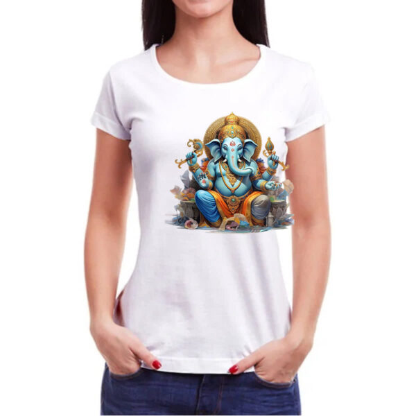 Camiseta Baby Look Senhor Ganesha Deus Hindu - Imagem 3
