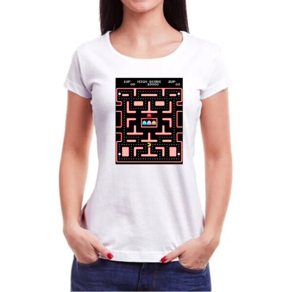 Camiseta Baby Look Retro Game Miss Pacman - Imagem 3