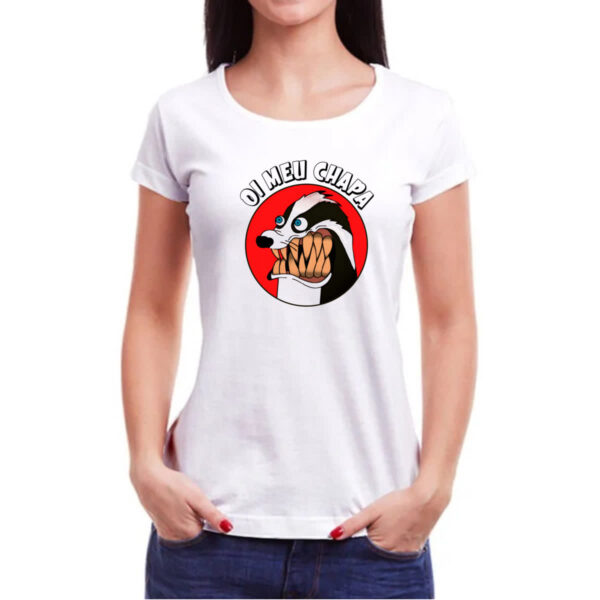 Camiseta Baby Look Oi meu chapa - Imagem 3