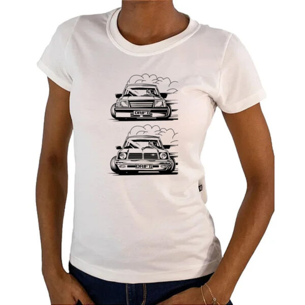 Camiseta Baby Look Chevette geracao drift - Imagem 4