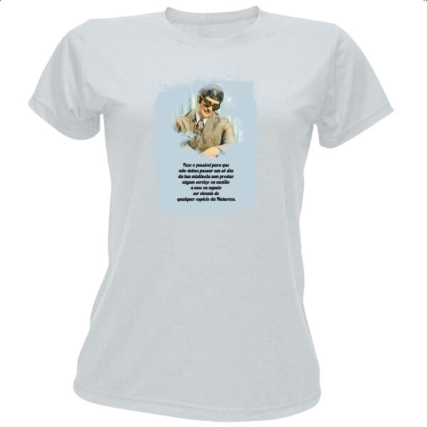 Camiseta Baby Look Espiritismo faze o possivel