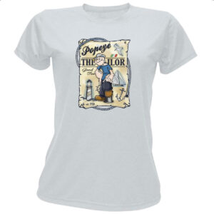 Camiseta Baby Look Nostalgia Popeye Vintage Cartaz