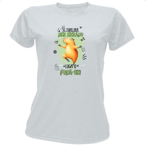 Camiseta Baby Look Capivara liga o F