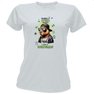 Camiseta Baby Look Capivara observando