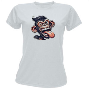 Camiseta Baby Look Chimpanze doido
