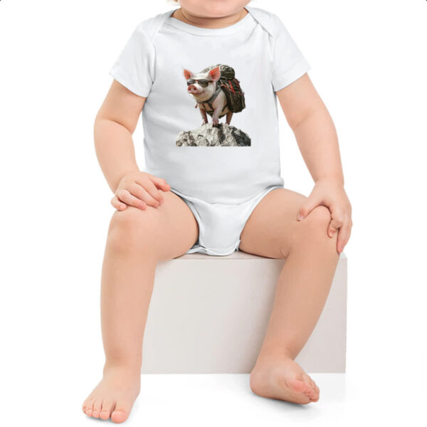 Body infantil Porco aventureiro - Imagem 2