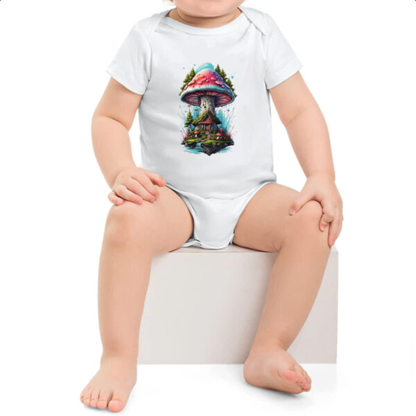 Body infantil Cogumelo casa dos duendes - Imagem 2