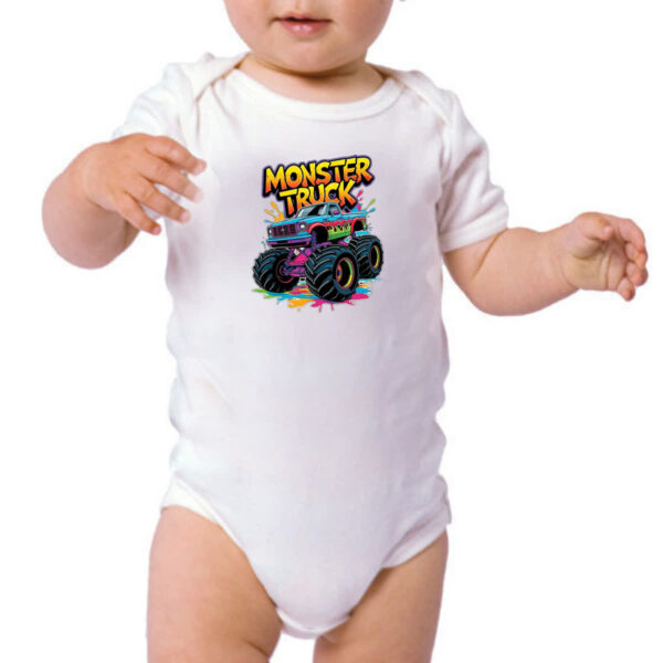 Body infantil Monster Truck Splash Art - Imagem 3