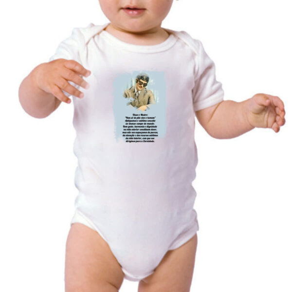Body infantil Espititismo nem so de pao vive o homem - Imagem 3