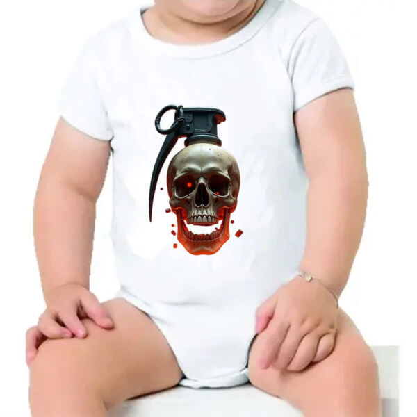 Body infantil Granada caveira - Imagem 4