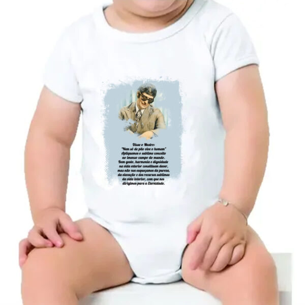 Body infantil Espititismo nem so de pao vive o homem - Imagem 4