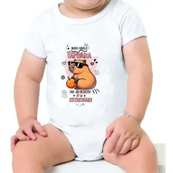 Body infantil Capivara nada abala - Imagem 4