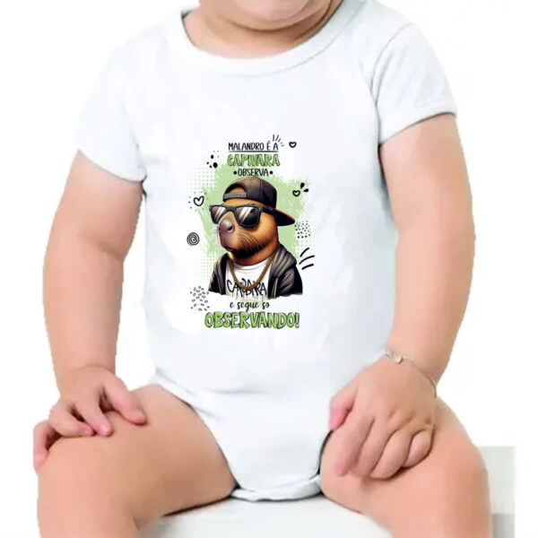 Body infantil Capivara observando - Imagem 4