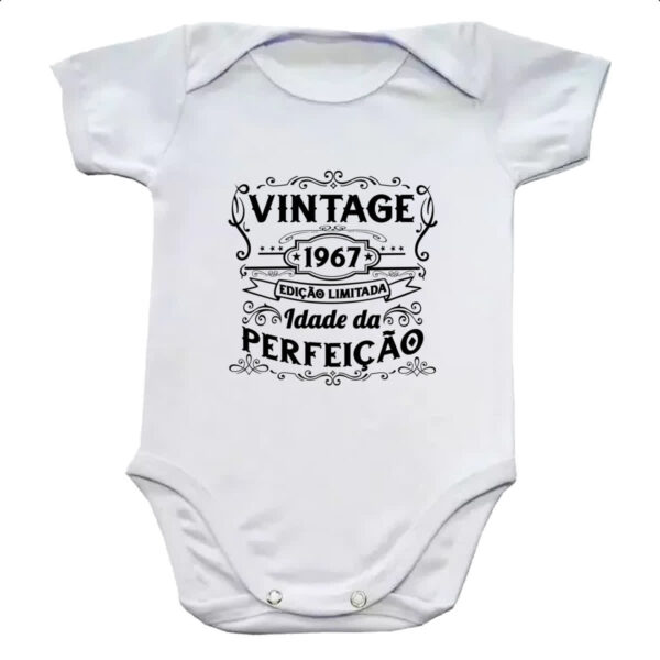 Body infantil Vintage idade perfeicao 1967