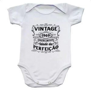 Body infantil Vintage idade perfeicao 1969