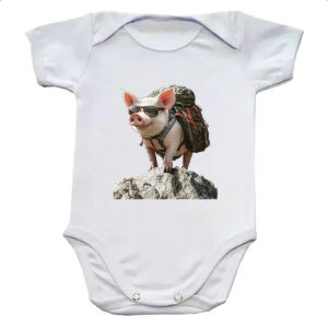 Body infantil Porco aventureiro