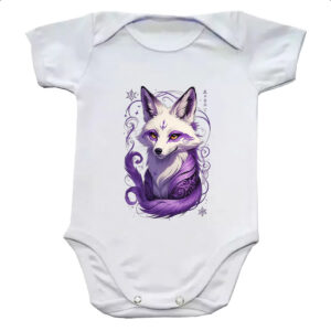 Body infantil Raposa Kitsune Tatoo Arte