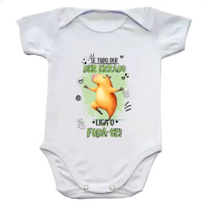 Body infantil Capivara liga o F