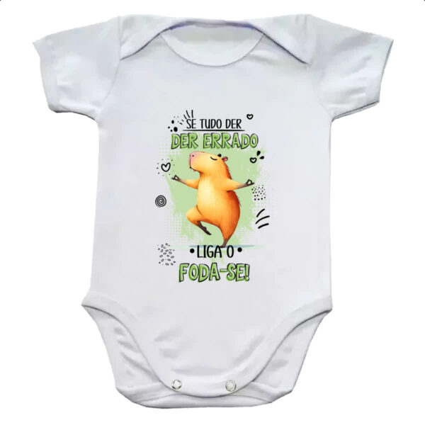 Body infantil Capivara liga o F