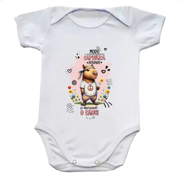 Body infantil Capivara modo ativado