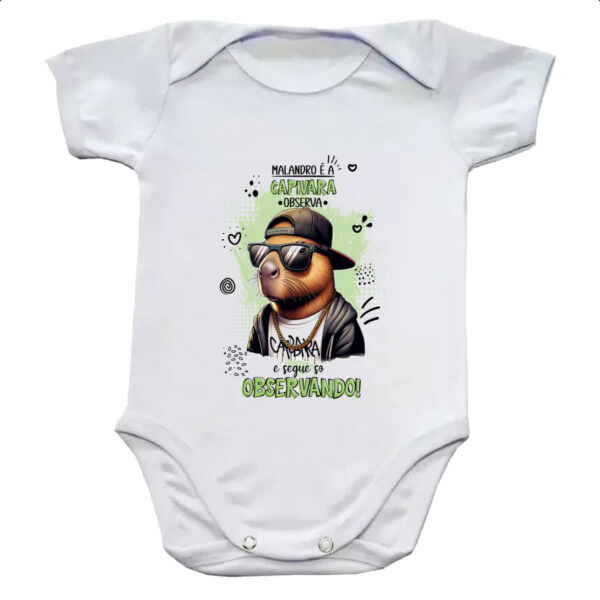 Body infantil Capivara observando