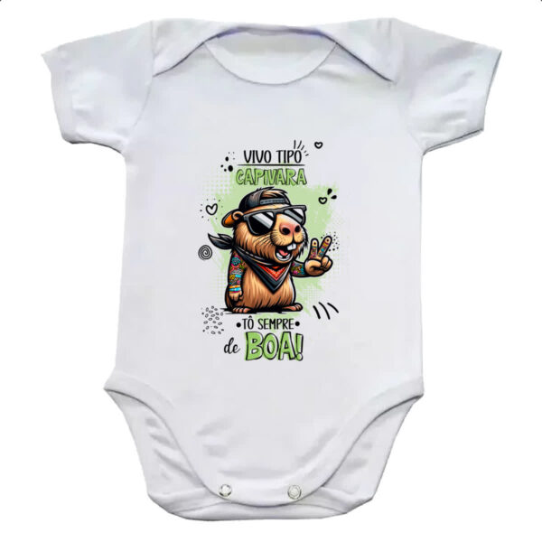 Body infantil Capivara sempre de boa