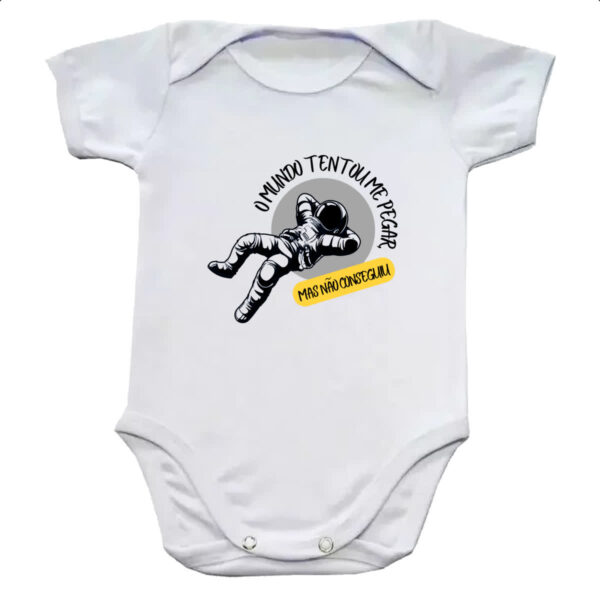 Body infantil Astronauta tentaram pegar