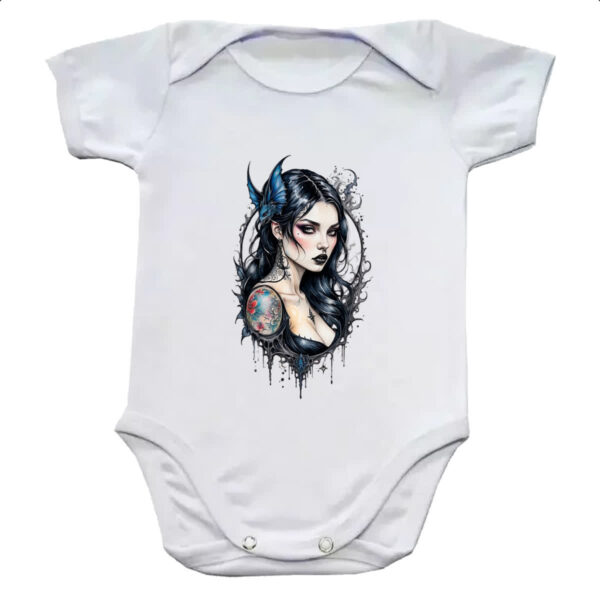 Body infantil Vampira watercolor ilustracao