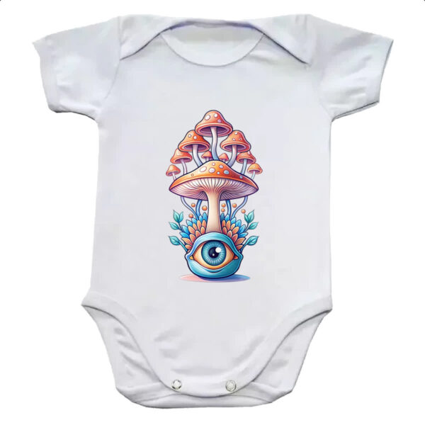 Body infantil Olho psicodelico cogumelos