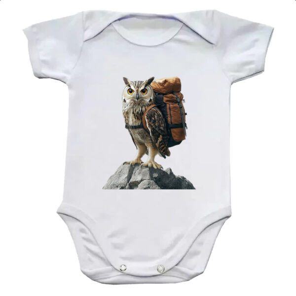 Body infantil Coruja aventureira