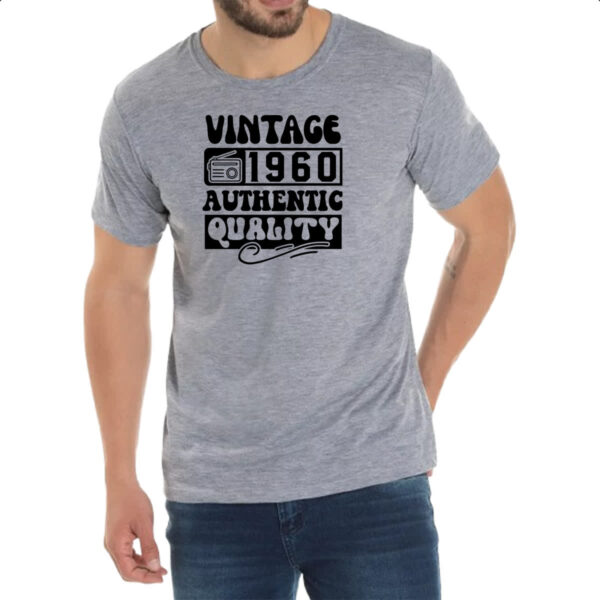 Camiseta Cinza Radio Vintage 1960 - Imagem 2