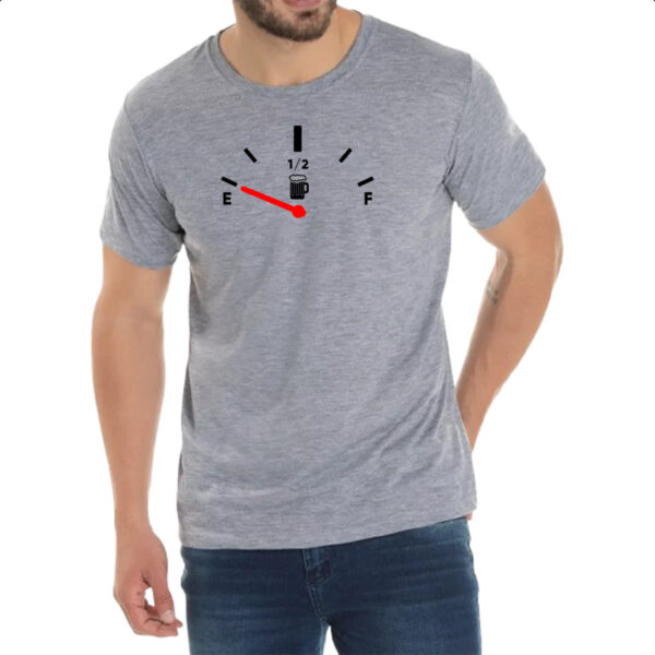 Camiseta Cinza Medidor de cerveja combustivel - Imagem 2