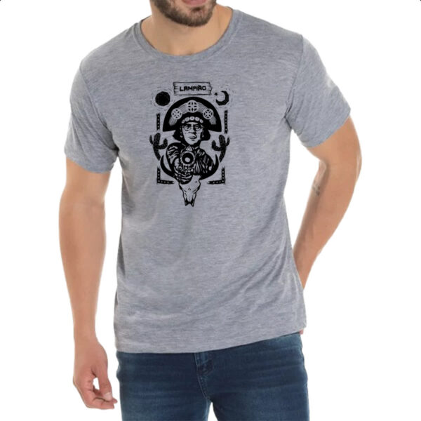 Camiseta Cinza Lampiao rei do cangaco - Imagem 2