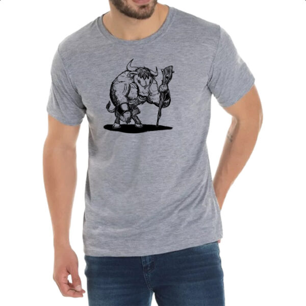 Camiseta Cinza Minotauro Tatoo Style PB - Imagem 2