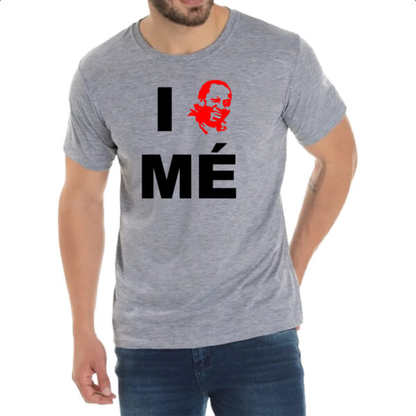 Camiseta Cinza Mussum - I love me - Imagem 2