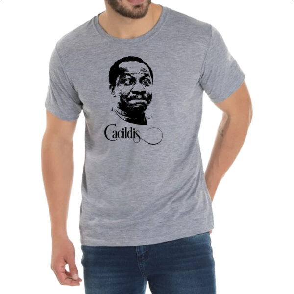 Camiseta Cinza Mussum cacildis - Imagem 2