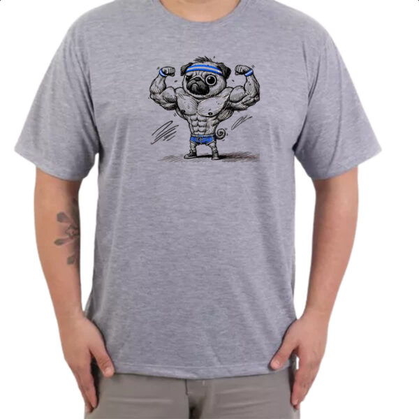 Camiseta Cinza Pug Maromba - Imagem 3