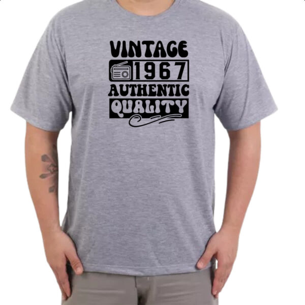 Camiseta Cinza Radio Vintage 1967 - Imagem 3