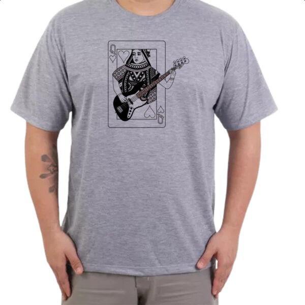 Camiseta Cinza Rainha de Copas do Rock - Imagem 3