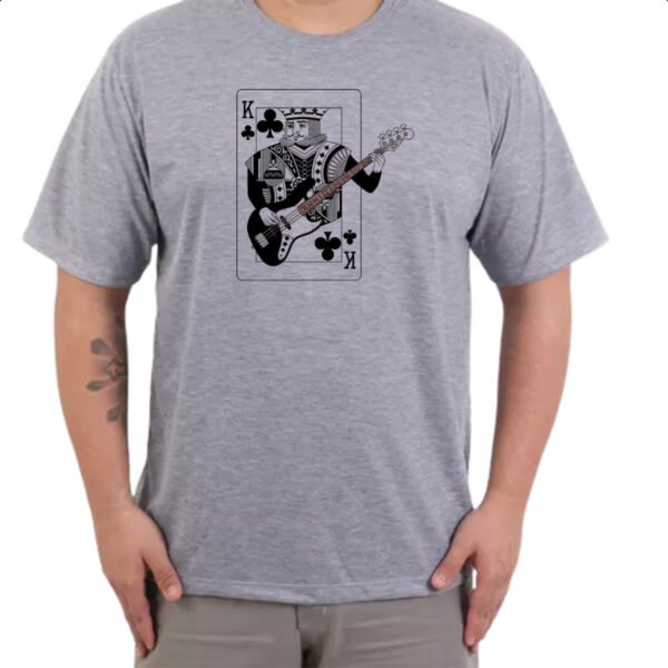 Camiseta Cinza Rei de Paus do Rock - Imagem 3