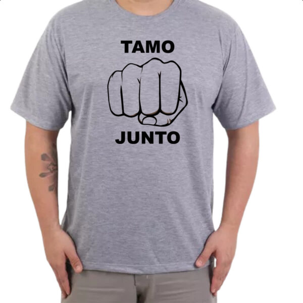 Camiseta Cinza Tamo junto - Imagem 3