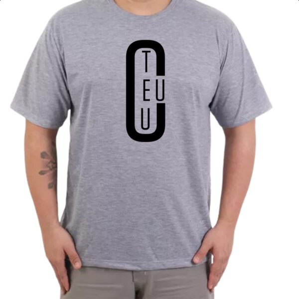 Camiseta Cinza Teu ceu meme religioso - Imagem 3
