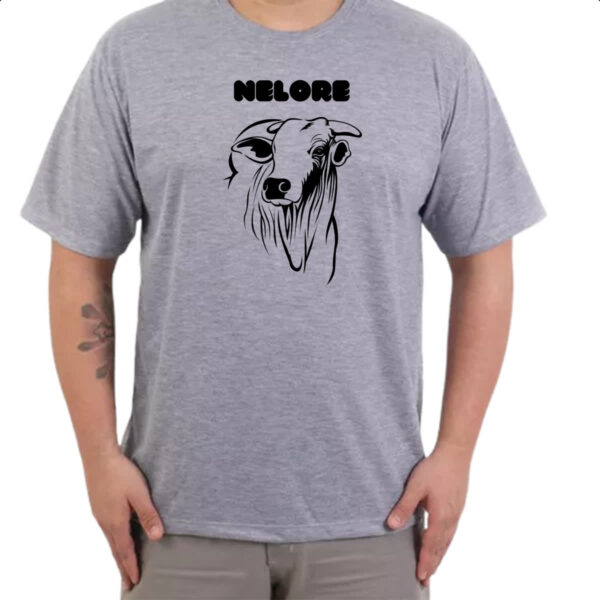 Camiseta Cinza Vaca Nelore 2 - Imagem 3